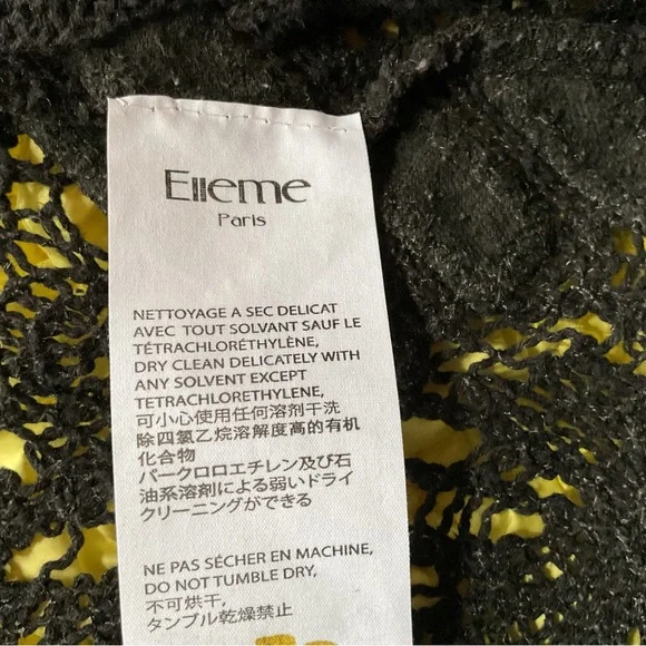 Elleme Paris Elegant Black Lace Women's Top - Picture 5 of 6